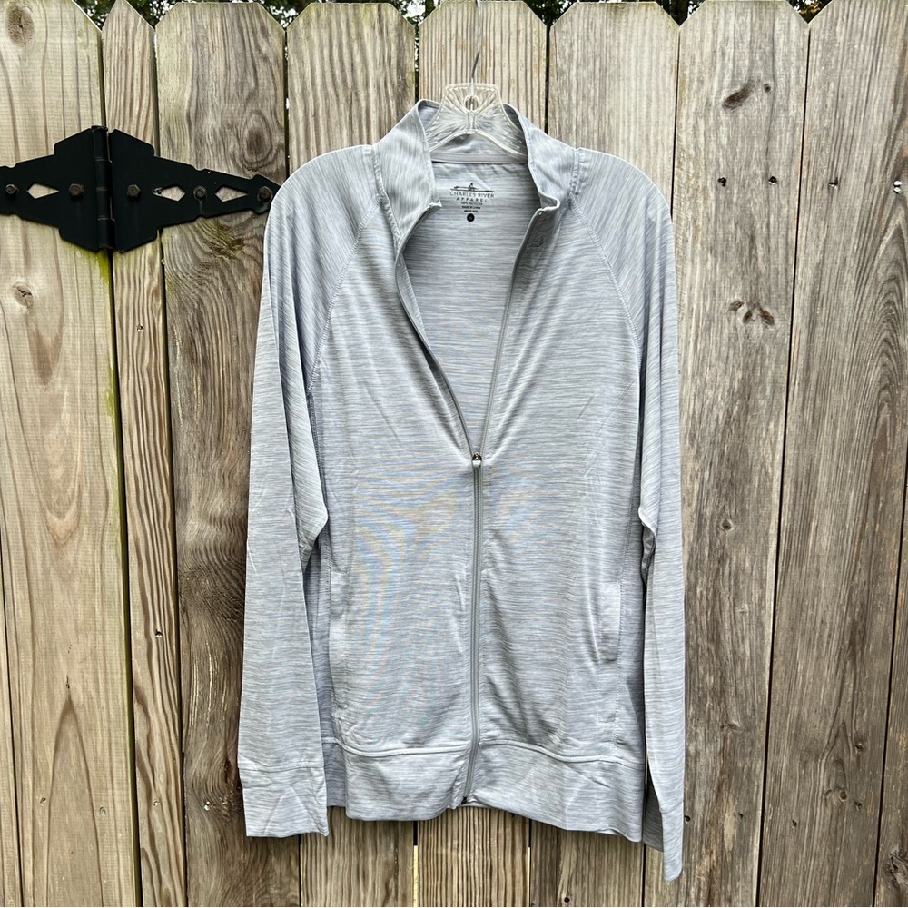 CHARLES RIVER APPAREL Lightweight Zippered Sweatshirt size XL